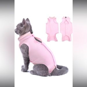 Cat Surgery Recovery Suit for Surgical Abdominal Wounds Home Indoor Pet Cloth L